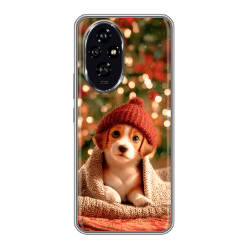 Силиконовый чехол на Honor 200 с принтом Новый год