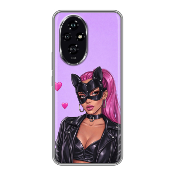Силиконовый чехол на Honor 200 с принтом женский