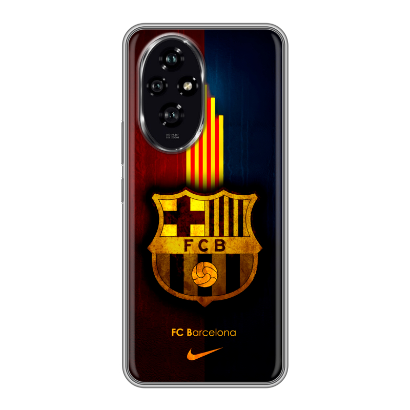 Силиконовый чехол на Honor 200 с принтом Барселона Barcelona Силиконовый чехол на Honor 200 с принтом Барселона Barcelona