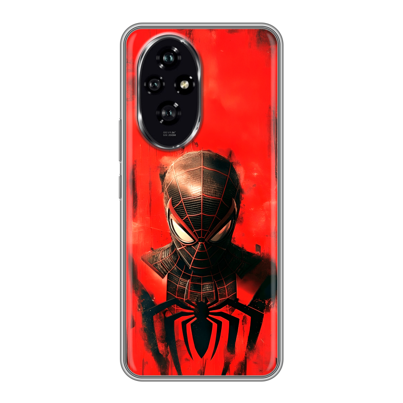 Силиконовый чехол на Honor 200 с принтом человек паук spiderman Силиконовый чехол на Honor 200 с принтом человек паук spiderman