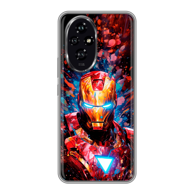 Силиконовый чехол на Honor 200 с принтом Железный человек Ironman Силиконовый чехол на Honor 200 с принтом Железный человек Ironman
