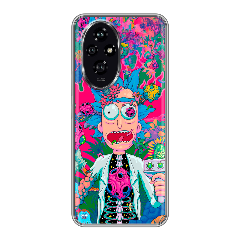 Силиконовый чехол на Honor 200 с принтом Рик и Морти Rick Morty Силиконовый чехол на Honor 200 с принтом Рик и Морти Rick Morty
