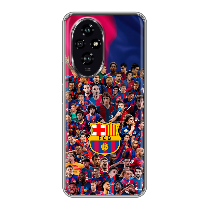 Силиконовый чехол на Honor 200 с принтом Барселона Barcelona Силиконовый чехол на Honor 200 с принтом Барселона Barcelona