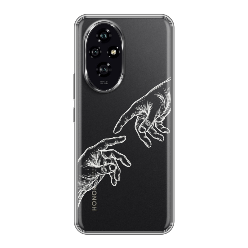 Силиконовый чехол на Honor 200 с принтом Сотворение мира Силиконовый чехол на Honor 200 с принтом Сотворение мира