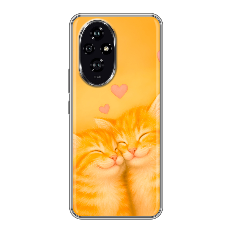 Силиконовый чехол на Honor 200 с принтом Милые котята Силиконовый чехол на Honor 200 с принтом Милые котята
