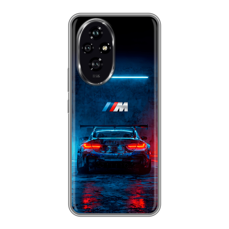 Силиконовый чехол на Honor 200 с принтом BMW БМВ Силиконовый чехол на Honor 200 с принтом BMW БМВ