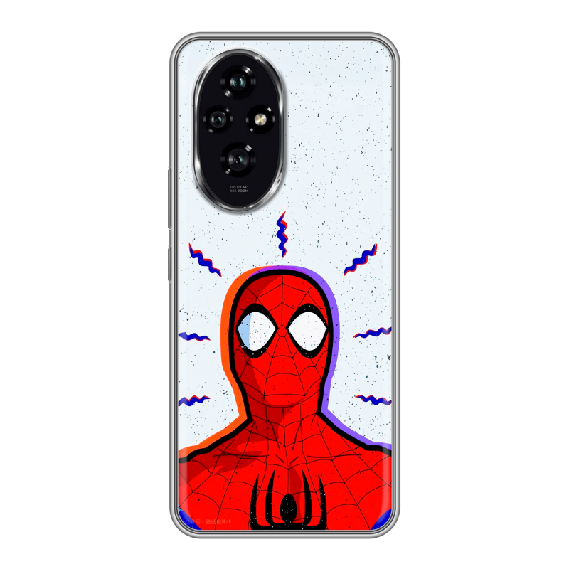 Силиконовый чехол на Honor 200 с принтом Spiderman Человек паук Силиконовый чехол на Honor 200 с принтом Spiderman Человек паук