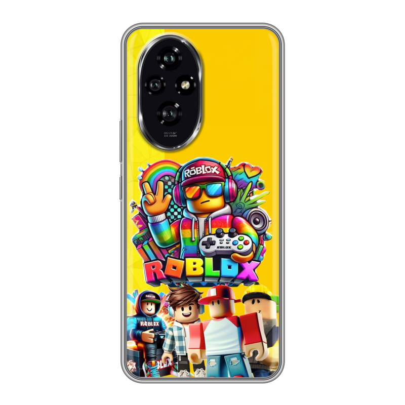Силиконовый чехол на Honor 200 с принтом Roblox Роблокс Силиконовый чехол на Honor 200 с принтом Roblox Роблокс