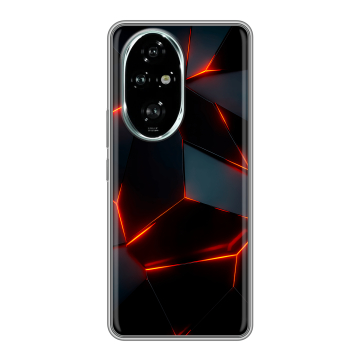 Силиконовый чехол на Honor 200 Pro с принтом Яркие абстракции Силиконовый чехол на Honor 200 Pro с принтом Яркие абстракции