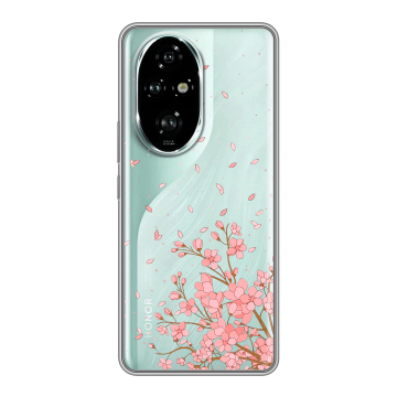 Силиконовый чехол на Honor 200 Pro с принтом Ветка сакуры