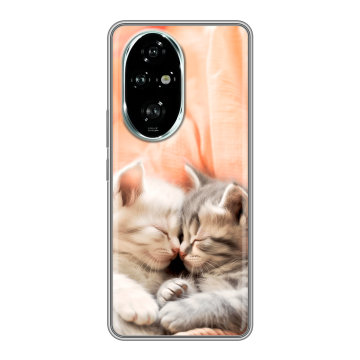 Силиконовый чехол на Honor 200 Pro с принтом Котята Силиконовый чехол на Honor 200 Pro с принтом Котята