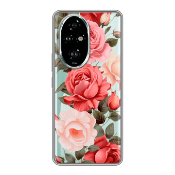 Силиконовый чехол на Honor 200 Pro с принтом Розы