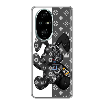Силиконовый чехол на Honor 200 Pro с принтом Луи робот Силиконовый чехол на Honor 200 Pro с принтом Луи робот
