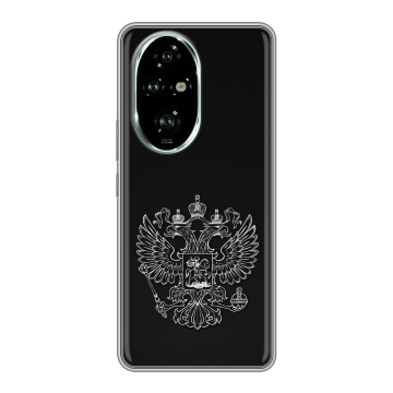 Силиконовый чехол на Honor 200 Pro с принтом Герб России