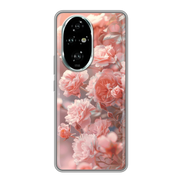 Силиконовый чехол на Honor 200 Pro с принтом Розовые розы