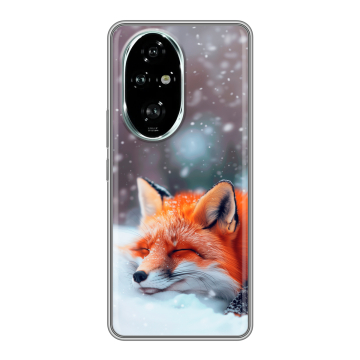 Силиконовый чехол на Honor 200 Pro с принтом лиса
