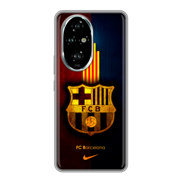 Силиконовый чехол на Honor 200 Pro с принтом Барселона Barcelona