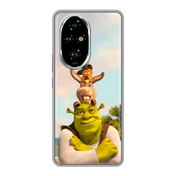 Силиконовый чехол на Honor 200 Pro с принтом Шрек Shrek