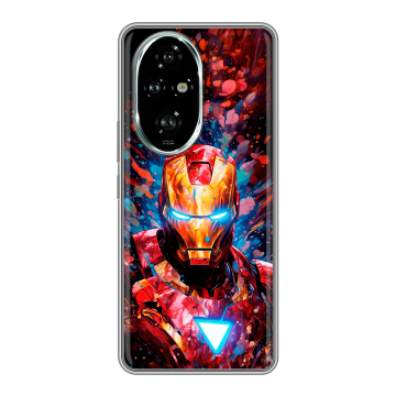 Силиконовый чехол на Honor 200 Pro с принтом Железный человек Ironman Силиконовый чехол на Honor 200 Pro с принтом Железный человек Ironman