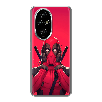 Силиконовый чехол на Honor 200 Pro с принтом Дедпул Deadpool Силиконовый чехол на Honor 200 Pro с принтом Дедпул Deadpool