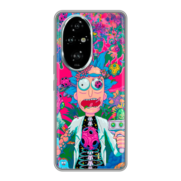 Силиконовый чехол на Honor 200 Pro с принтом Рик и Морти Rick Morty Силиконовый чехол на Honor 200 Pro с принтом Рик и Морти Rick Morty