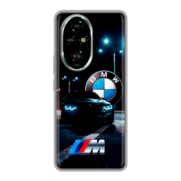 Силиконовый чехол на Honor 200 Pro с принтом БМВ BMW