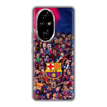 Силиконовый чехол на Honor 200 Pro с принтом Барселона Barcelona