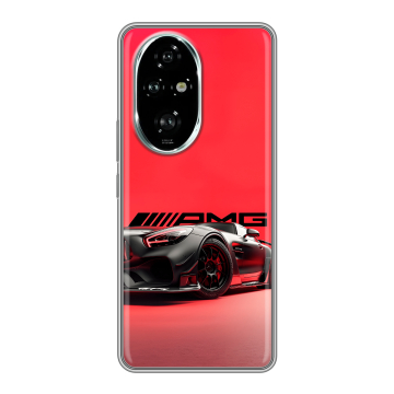 Силиконовый чехол на Honor 200 Pro с принтом Мерседес Mercedes AMG