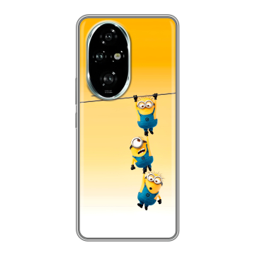 Силиконовый чехол на Honor 200 Pro с принтом Миньоны Силиконовый чехол на Honor 200 Pro с принтом Миньоны