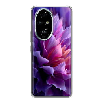 Силиконовый чехол на Honor 200 Pro с принтом женский цветы Силиконовый чехол на Honor 200 Pro с принтом женский цветы