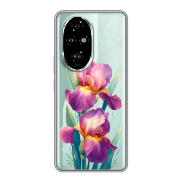 Силиконовый чехол на Honor 200 Pro с принтом Цветы орхидеи
