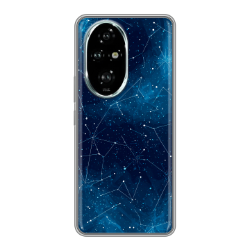 Силиконовый чехол на Honor 200 Pro с принтом Космос звезды