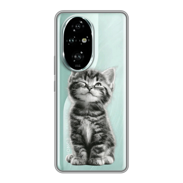Силиконовый чехол на Honor 200 Pro с принтом Котенок
