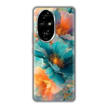 Силиконовый чехол на Honor 200 Pro с принтом Цветы