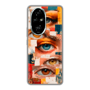 Силиконовый чехол на Honor 200 Pro с принтом Модный принт