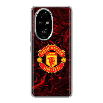 Силиконовый чехол на Honor 200 Pro с принтом Manchester United