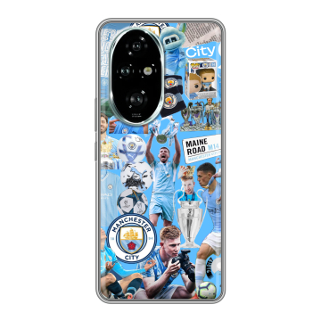 Силиконовый чехол на Honor 200 Pro с принтом Man City Манчестер Сити