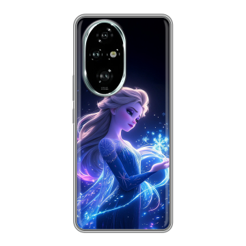 Силиконовый чехол на Honor 200 Pro с принтом Холодное сердце Frozen Силиконовый чехол на Honor 200 Pro с принтом Холодное сердце Frozen