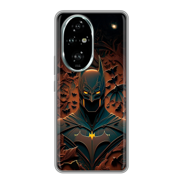 Силиконовый чехол на Honor 200 Pro с принтом Batman Бэтмен