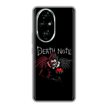 Силиконовый чехол на Honor 200 Pro с принтом Death note Тетрадь смерти Силиконовый чехол на Honor 200 Pro с принтом Death note Тетрадь смерти