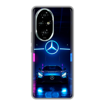 Силиконовый чехол на Honor 200 Pro с принтом Mercedes Мерседес Силиконовый чехол на Honor 200 Pro с принтом Mercedes Мерседес