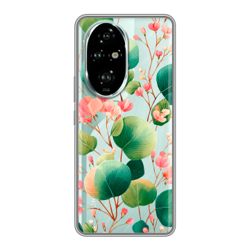 Силиконовый чехол на Honor 200 Pro с принтом женский