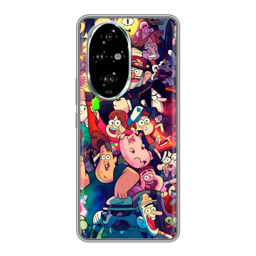 Силиконовый чехол на Honor 200 Pro с принтом Gravity Falls Гравити Фолз Силиконовый чехол на Honor 200 Pro с принтом Gravity Falls Гравити Фолз