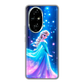 Силиконовый чехол на Honor 200 Pro с принтом Холодное сердце Frozen Силиконовый чехол на Honor 200 Pro с принтом Холодное сердце Frozen