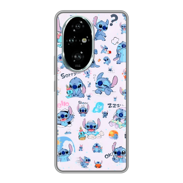 Силиконовый чехол на Honor 200 Pro с принтом Лило и Стич