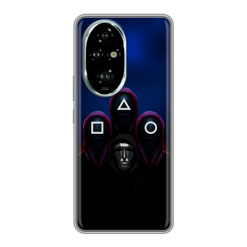 Силиконовый чехол на Honor 200 Pro с принтом Игра Кальмара