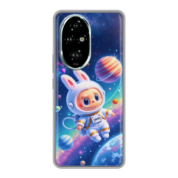 Силиконовый чехол на Honor 200 Pro с принтом Labubu Лабубу