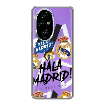 Силиконовый чехол на Honor 200 Pro с принтом Real Madrid Реал Мадрид Силиконовый чехол на Honor 200 Pro с принтом Real Madrid Реал Мадрид