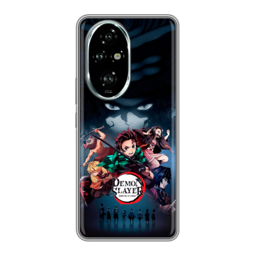 Силиконовый чехол на Honor 200 Pro с принтом Demon Slayer Клинок рассекающий демонов Силиконовый чехол на Honor 200 Pro с принтом Demon Slayer Клинок рассекающий демонов