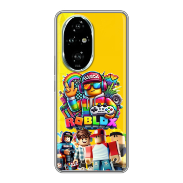 Силиконовый чехол на Honor 200 Pro с принтом Roblox Роблокс Силиконовый чехол на Honor 200 Pro с принтом Roblox Роблокс